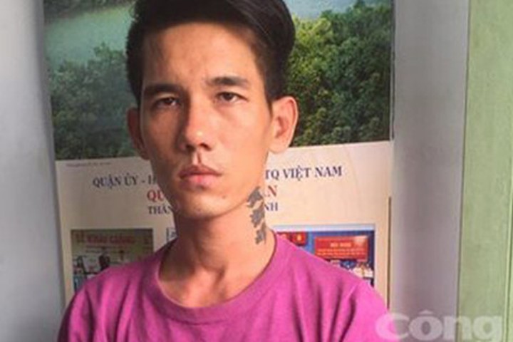 Đối tượng Nguyễn Thanh Hải bị công an bắt giữ. Ảnh: Chí Trung