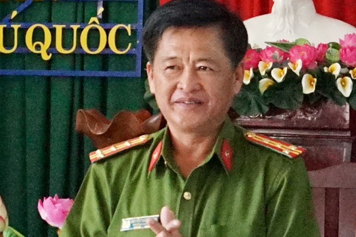 Đại tá Nguyễn Thanh Nhanh = Trưởng Công an huyện Phú Quốc. (Kiên Giang) Ảnh: CTV.
