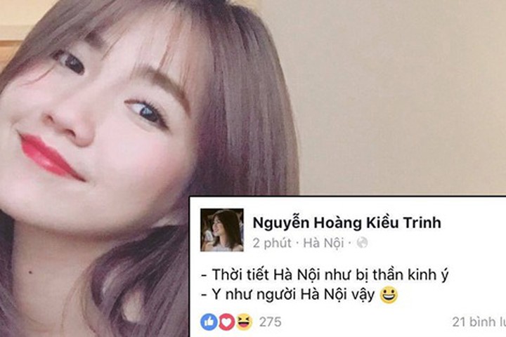 Kiều Trinh bị dân mạng phản ứng dữ dội vì viết status bóng gió xúc phạm người Hà Nội