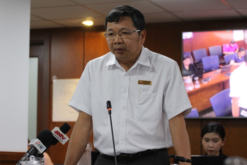 Ông Nguyễn Phú Vĩnh thông tin tại cuộc họp báo.