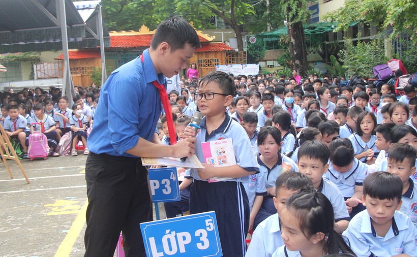 Hoạt động trải nghiệm của học sinh Trường tiểu học Phú Thọ (quận 11).