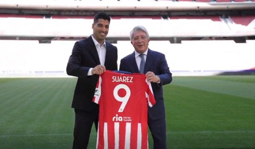 Luis Suárez sẽ mang áo số 9 khi chuyển tới Atlético de Madrid.