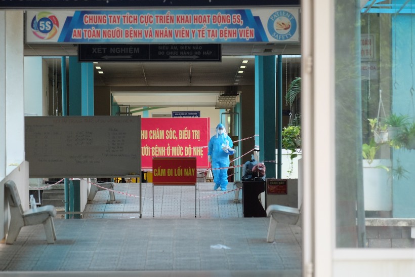 Khu vực cách ly tế tại Trung tâm y tế huyện Hòa Vang, TP Đà Nẵng. 