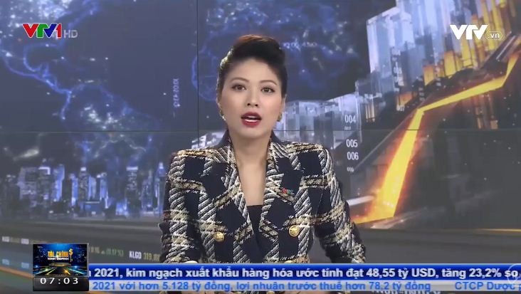 BTV Ngọc Trinh xuất hiện trở lại trên sóng truyền hình sau thời gian vắng bóng.