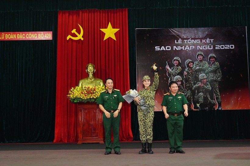 Hoa hậu Nguyễn Cao Kỳ Duyên trở thành quán quân Sao nhập ngũ 2020. Ảnh: NVCC.