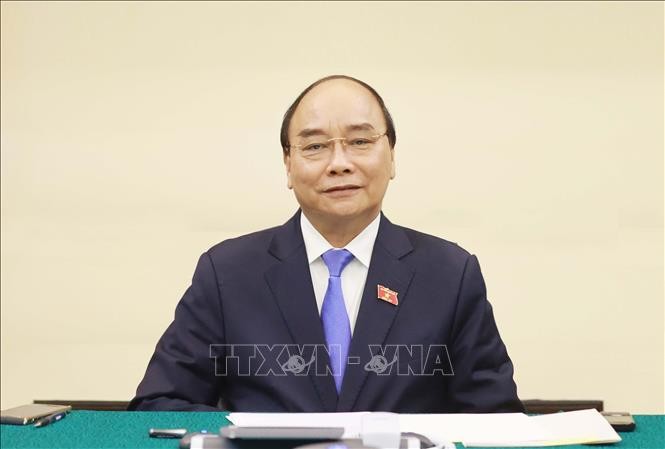 Chủ tịch nước Nguyễn Xuân Phúc. Ảnh: Thống Nhất/TTXVN.