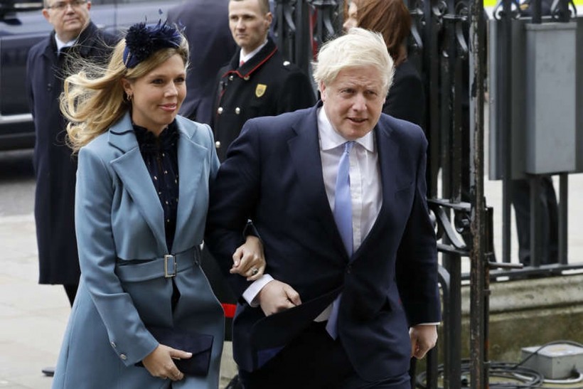 Thủ tướng Anh Boris Johnson và vị hôn thê.