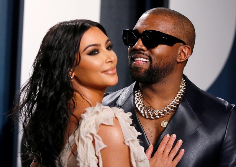 Cặp đôi Kim Kardashian và Kanye West.