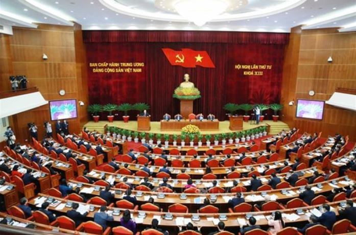 Toàn cảnh Hội nghị lần thứ 4, Ban Chấp hành Trung ương Đảng Cộng sản Việt Nam khóa XIII.