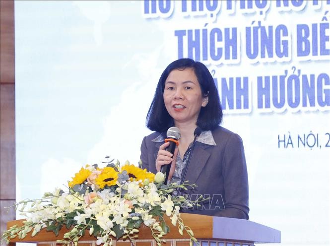 Phó Chủ tịch Hội Liên hiệp Phụ nữ Việt Nam Nguyễn Thị Minh Hương. Ảnh: Phương Hoa/TTXVN
