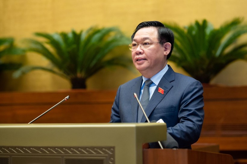 Chủ tịch Quốc hội Vương - Đình Huệ phát biểu khai mạc Hội nghị đại biểu Quốc hội chuyên trách.