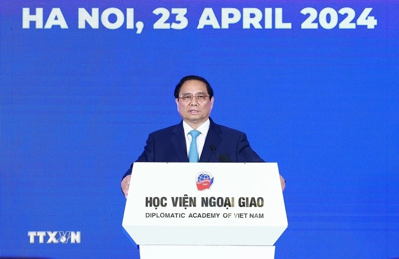 Thủ tướng Phạm Minh Chính phát biểu tại Diễn đàn Tương lai ASEAN 2024. Diễn đàn có chủ đề 