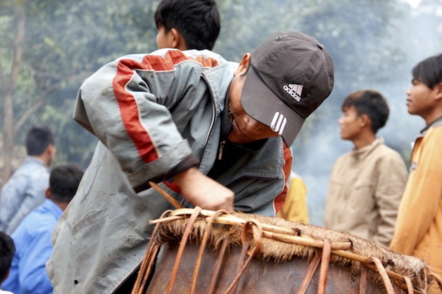 Lễ hội Đập trống người Ma Coong được người dân chuẩn bị chu đáo tỉ mĩ, điều quan trọng nhất là chiếc trống bởi đó là mục chính của lễ hội