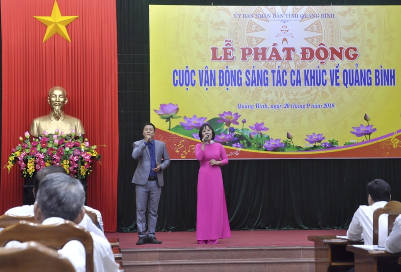 Buổi lễ phát động sáng tác ca khúc về Quảng Bình do UBND tỉnh Quảng Bình tổ chức