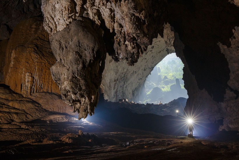 Một trong những cảnh đẹp tại hang Sơn Đoòng của Quảng Bình