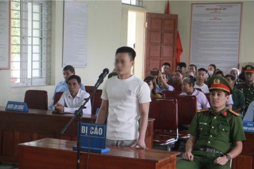 Nguyễn Thế Cường tại phiên toà xét xử.