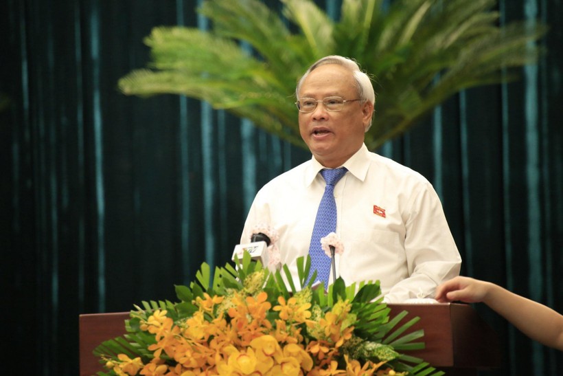 Ông Uông Chu Lưu - Ủy viên Trung ương Đảng, Phó Chủ tịch Quốc hội phát biểu tại kỳ họp.