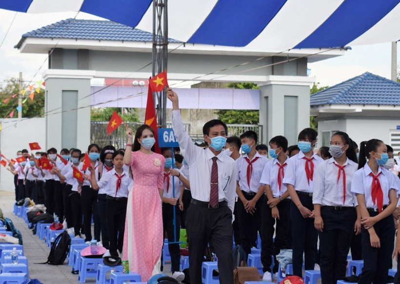 Học sinh Trường THCS Võ Văn Kiệt, Thị xã Phú Mỹ - Ảnh minh hoạ