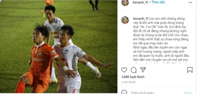 Trần Minh Vương đã lỡ hẹn với trận đấu gặp Saudi Arabia do chấn thương