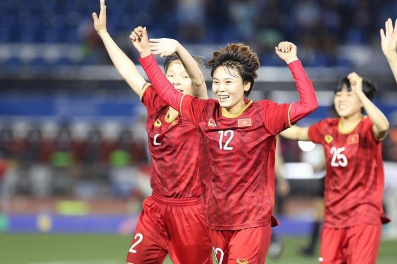 Tuyển nữ Việt Nam vừa có chiến thắng Maldives với tỷ số 16-0.