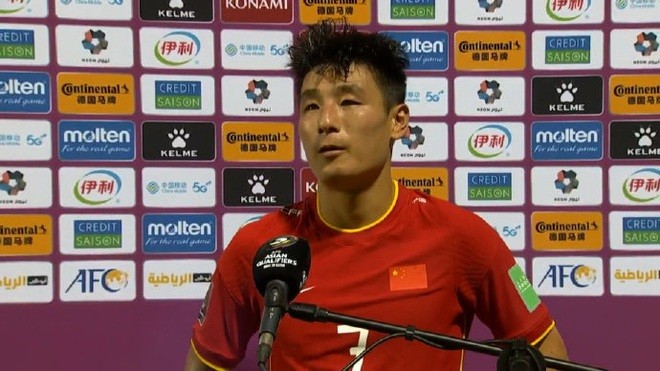 Wu Lei phủ nhận ghi bàn thắng ấn định chiến thắng 3-2 cho đội tuyển Trung Quốc.