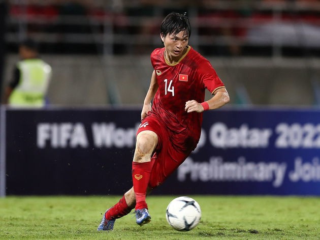 Tuấn Anh được bình chọn là cầu thủ xuất sắc nhất trận Việt Nam và Malaysia.