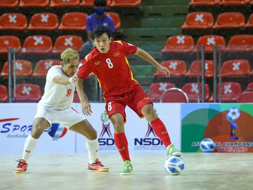  Futsal Việt Nam không thể thắng Myanmar ở trận ra quân giải Đông Nam Á.