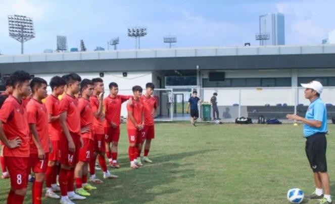 U20 Việt Nam trong trong quá trình tập huấn tại Nhật Bản chuẩn bị cho giải quốc tế.