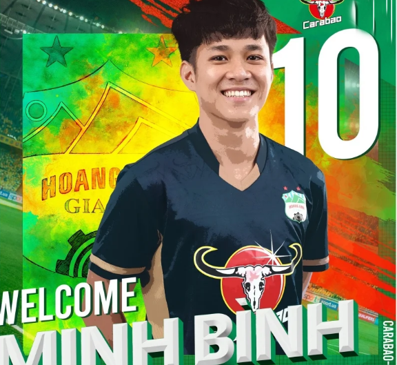 Lê Minh Bình trở lại Hoàng Anh Gia Lai từ mùa giải 2023.