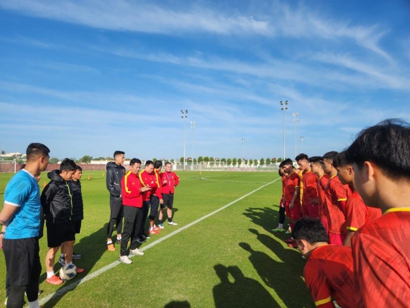 U20 Việt Nam sẵn sàng cho trận giao hữu Dubai City FC trên đất UAE.
