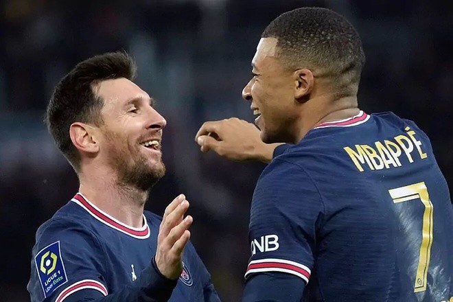 Messi và Mbappe lập kỷ lục sau bàn thắng vào lưới Nantes vòng 26 Ligue 1.