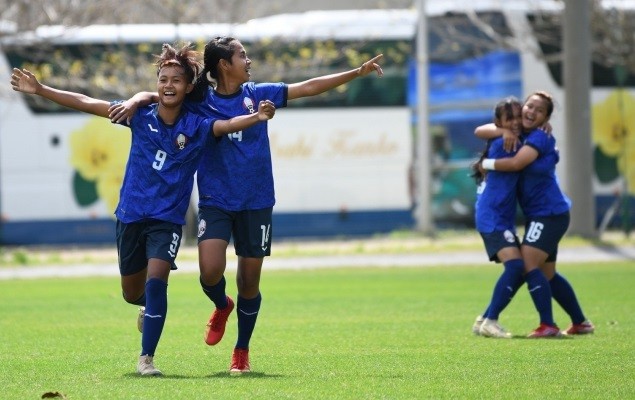 U17 nữ Campuchia thắng cách biệt Indonesia ở Jenesys Memorial Cup 2023 .