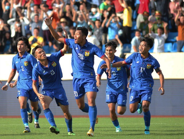 U22 Lào là một trong 3 đội bóng bị loại khỏi SEA Games 32.