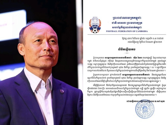 Chủ tịch bóng đá Campuchia rút lại lời từ chức sau lời kêu gọi của thủ tướng Hun Sen.