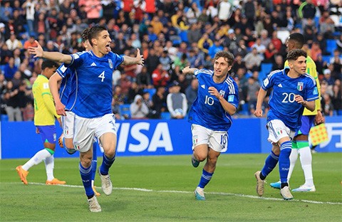 U20 Italia đánh bại Brazil ở vòng bảng U20 World Cup.