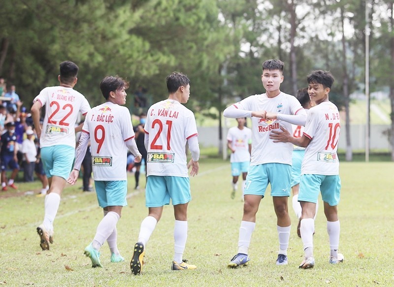 Hoàng Anh Gia Lai gặp Hà Nội FC ở tứ kết U15 quốc gia.