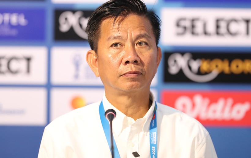 HLV Hoàng Anh Tuấn hài lòng với trận thắng của U23 Việt Nam trước Lào.