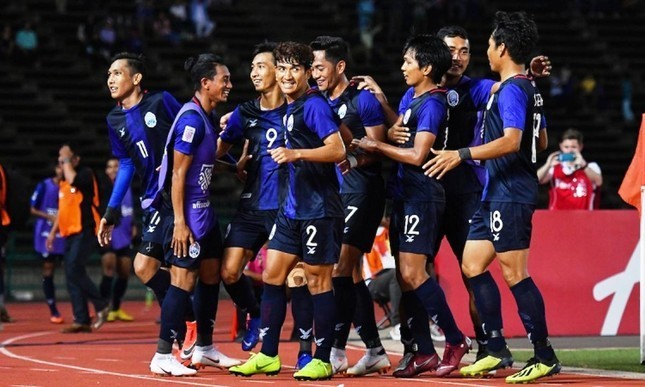 Campuchia thắng ấn tượng ở vòng loại U23 châu Á 2024.