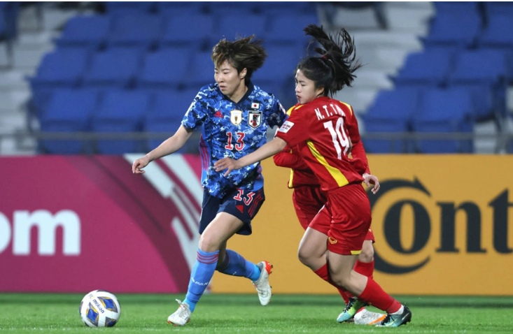 Tuyển nữ Việt Nam thua cách biệt Nhật Bản lượt trận cuối vòng bảng ASIAD.