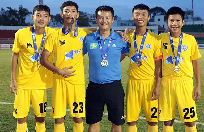 Sông Lam Nghệ An gọi một loạt cầu thủ trẻ lên đội một ở V-League 2023/24.