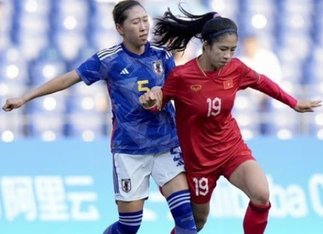 Tuyển nữ Việt Nam thua cách biệt trước Nhật Bản ở vòng loại Olympic.