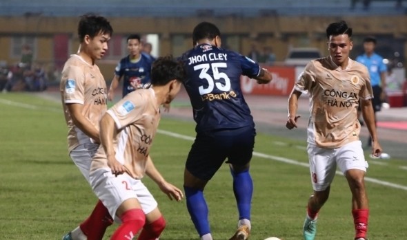Hoàng Anh Gia Lai để thua Công an Hà Nội ở Cúp quốc gia.