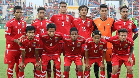 Tuyển Myanmar có thành tích tốt Asian Cup ở khu vực Đông Nam Á.