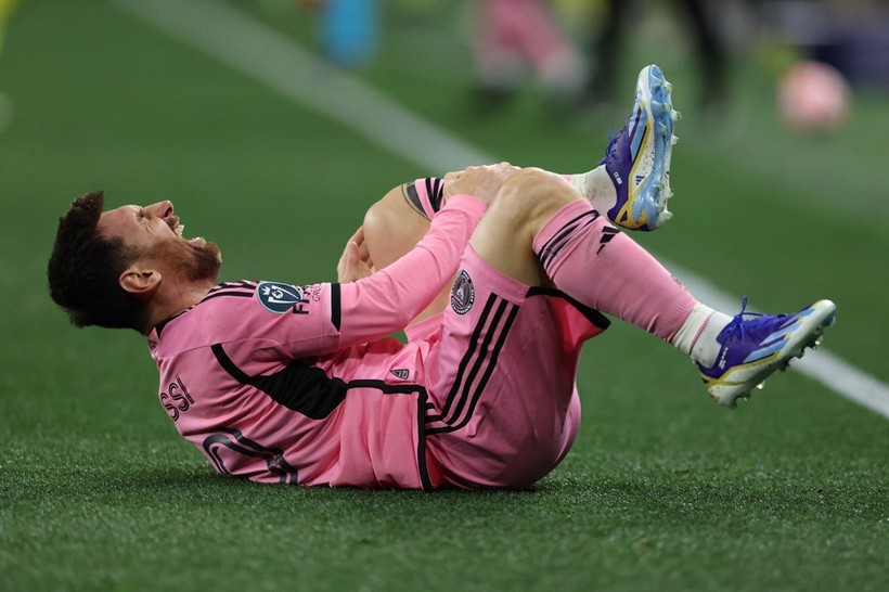 Messi dính chấn thương ở giải nhà nghề Mỹ. 