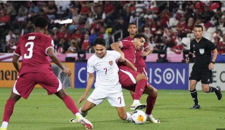 Indonesia thua đau trước U23 Qatar ở trận mở màn U23 châu Á.