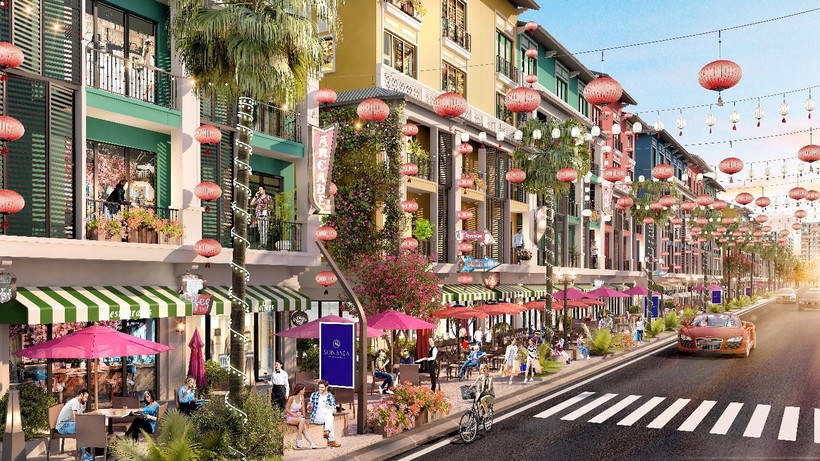 Khu phố thương mại Singapore Shoptel thuộc dự án Sonasea Vân Đồn Harbor City dự kiến ra mắt vào cuối năm 2019.