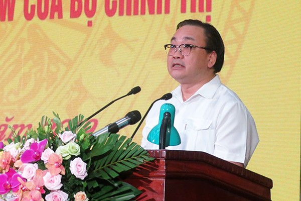 Ông Hoàng Trung Hải, Ủy viên Bộ Chính trị, Bí thư Thành ủy Hà Nội.