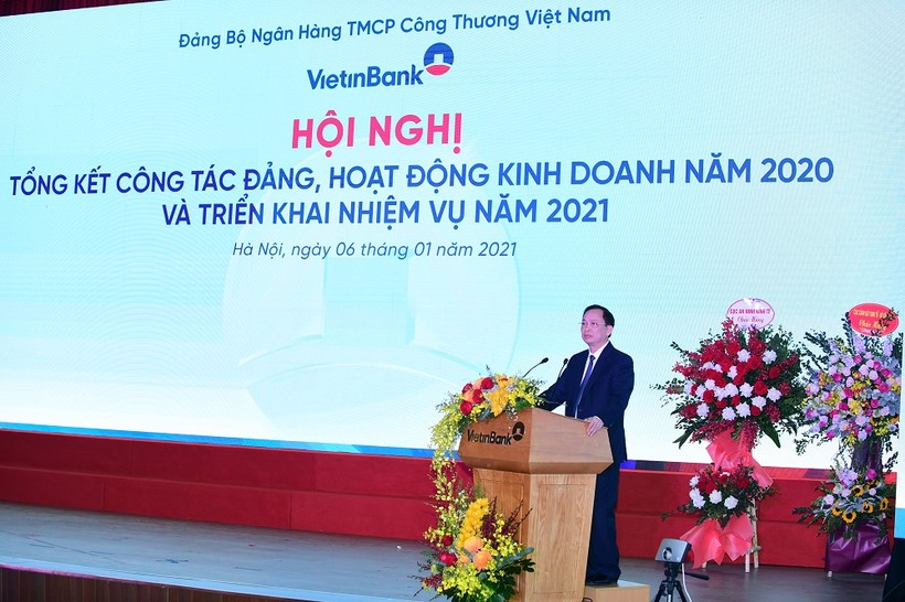 Ông Đào Minh Tú, Phó Thống đốc Thường trực NHNN Việt Nam phát biểu chỉ đạo tại Hội nghị