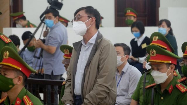 Bị cáo Nguyễn Duy Linh tại phiên xét xử sơ thẩm.
