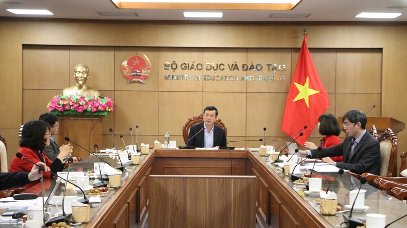 Thứ trưởng Bộ GD&ĐT Nguyễn Văn Phúc - Trưởng Ban điều hành chương trình Toán 2021-2030 nêu một số nội dung cơ bản của chương trình.
